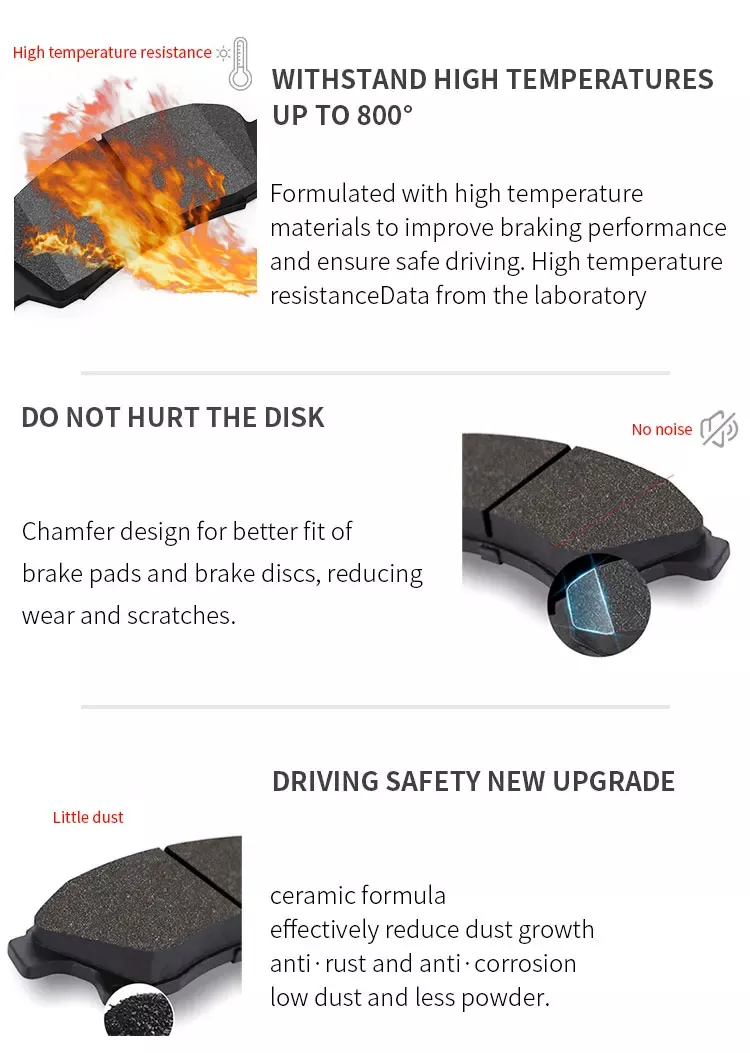 D1030 Ceramic Brake Pad for Chevrolet